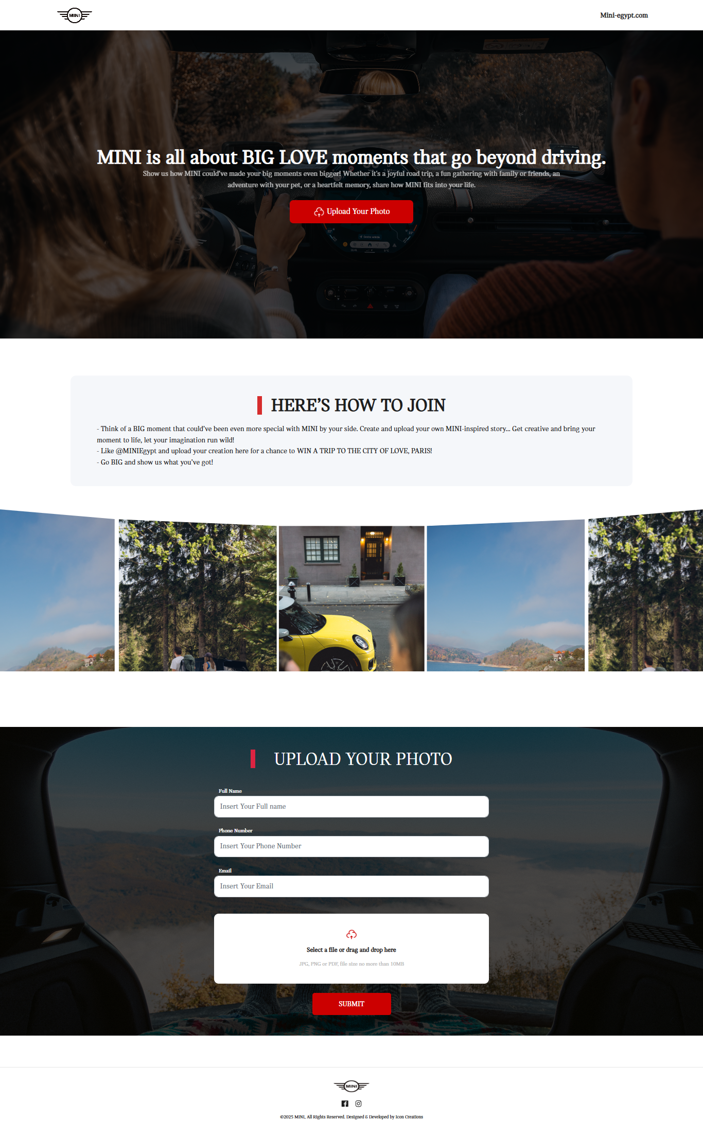 MINI Egypt – Valentine’s Campaign Page